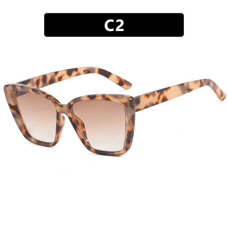 Damen quadratische Sonnenbrille im modernen Schildkrötenmuster Brehn