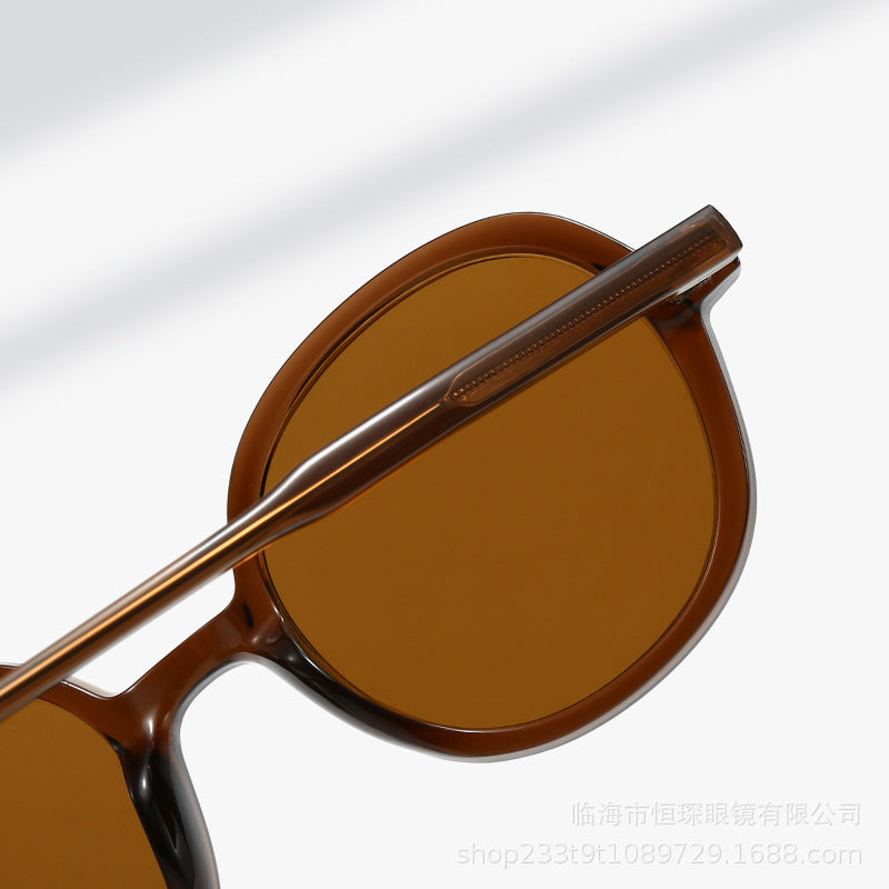 Damen modische Sonnenbrille mit stylischer runder Form Brehn