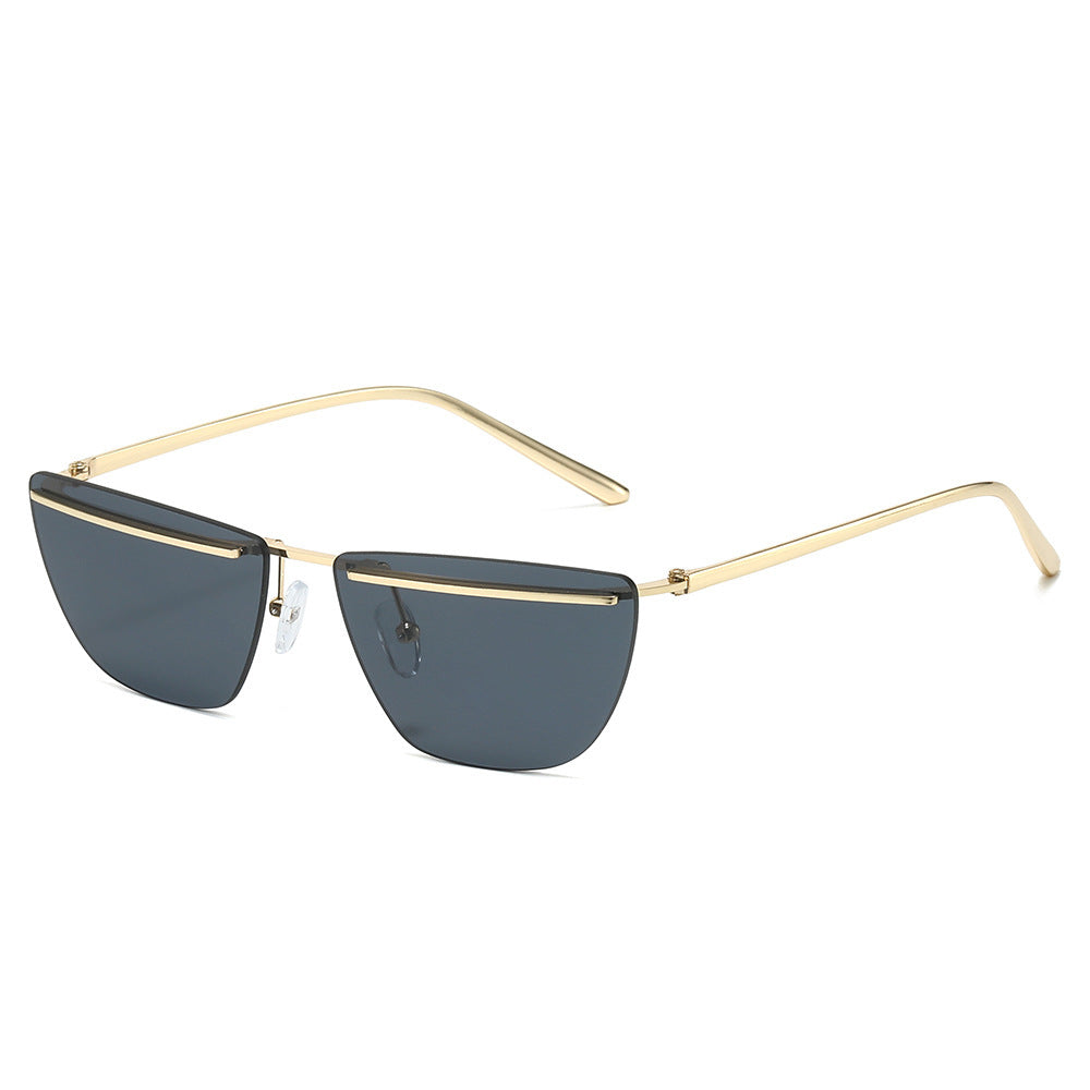Moderne geometrische eckige Sonnenbrille Brehn