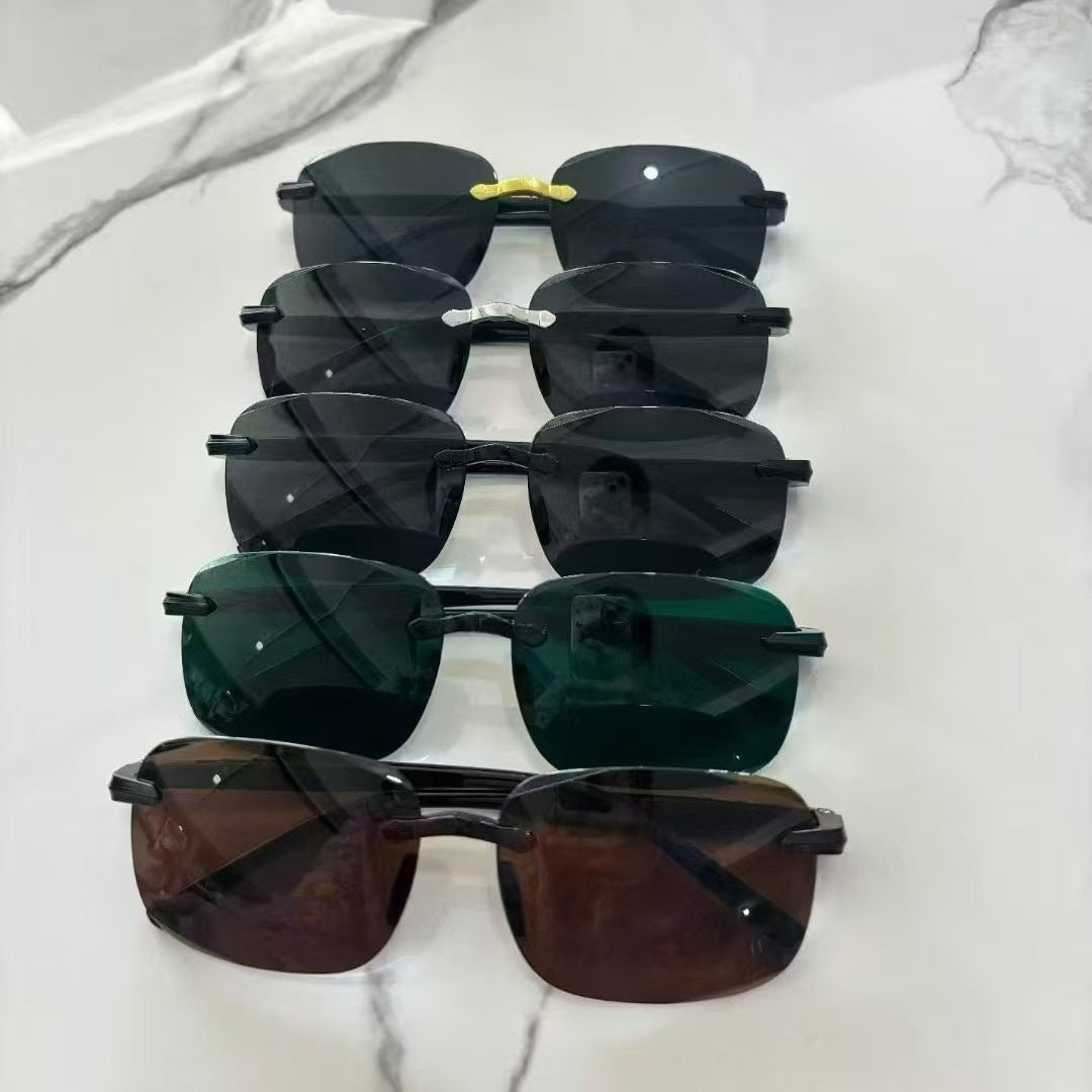 Stylische Übergroße Schild Sonnenbrille Brehn