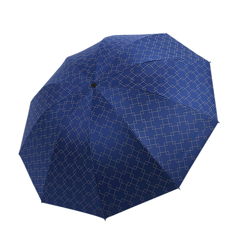 Damen Faltbarer Regenschirm mit modernem geometrischen Muster Brehn