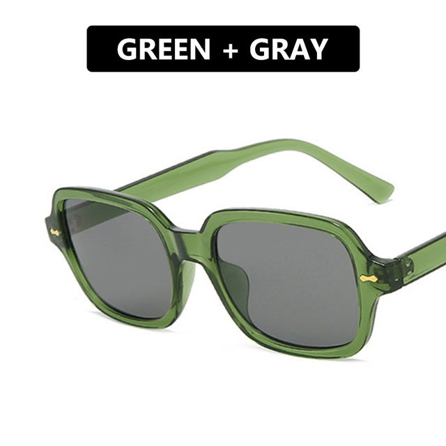 Damen quadratische Sonnenbrille mit stylishem und robustem Rahmen Brehn