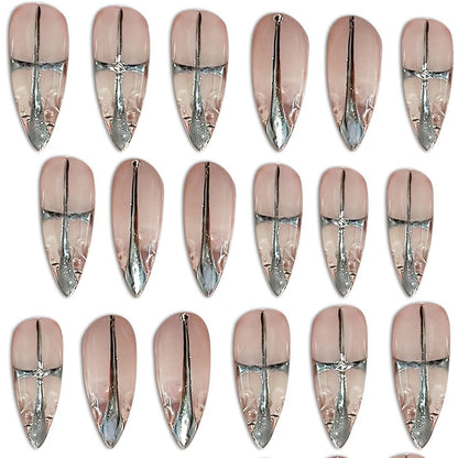 Elegantes Stiletto Press-On Nagelset Brehn