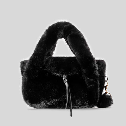 Luxuriöse Kunstpelz-Handtasche
