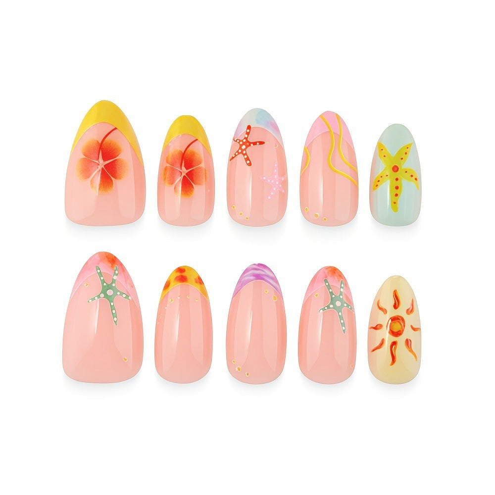 Sommerliche Nagelkunst Brehn