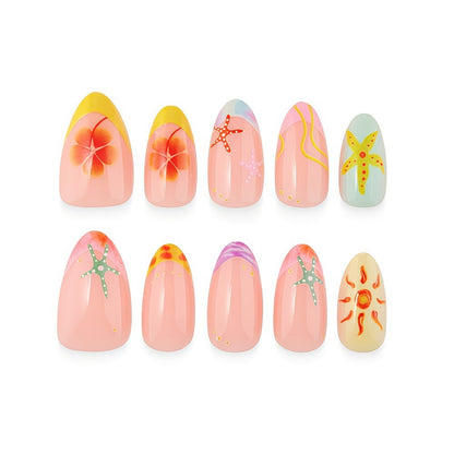 Sommerliche Nagelkunst Brehn