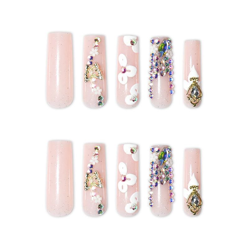 Blumen Decorative Press-On Nagelverlängerungen Brehn