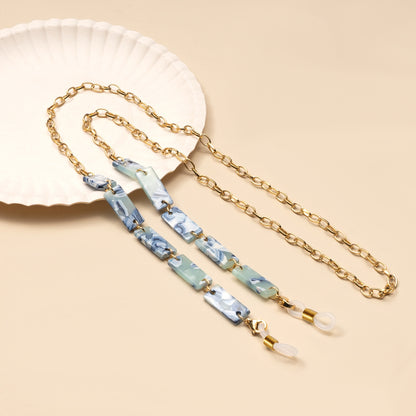 Chunky Abstract Pattern Eyewear Chain Brehn