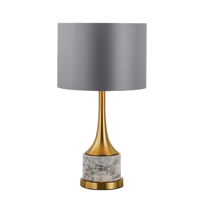 Elegante Marmor- und Gold-Tischlampe