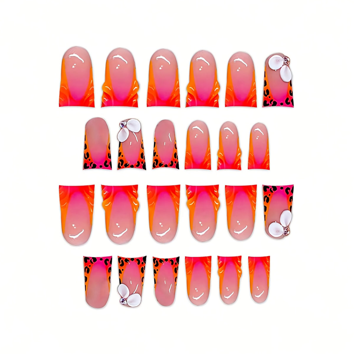 Künstlerische Acryl-Nagelverzierungen Brehn