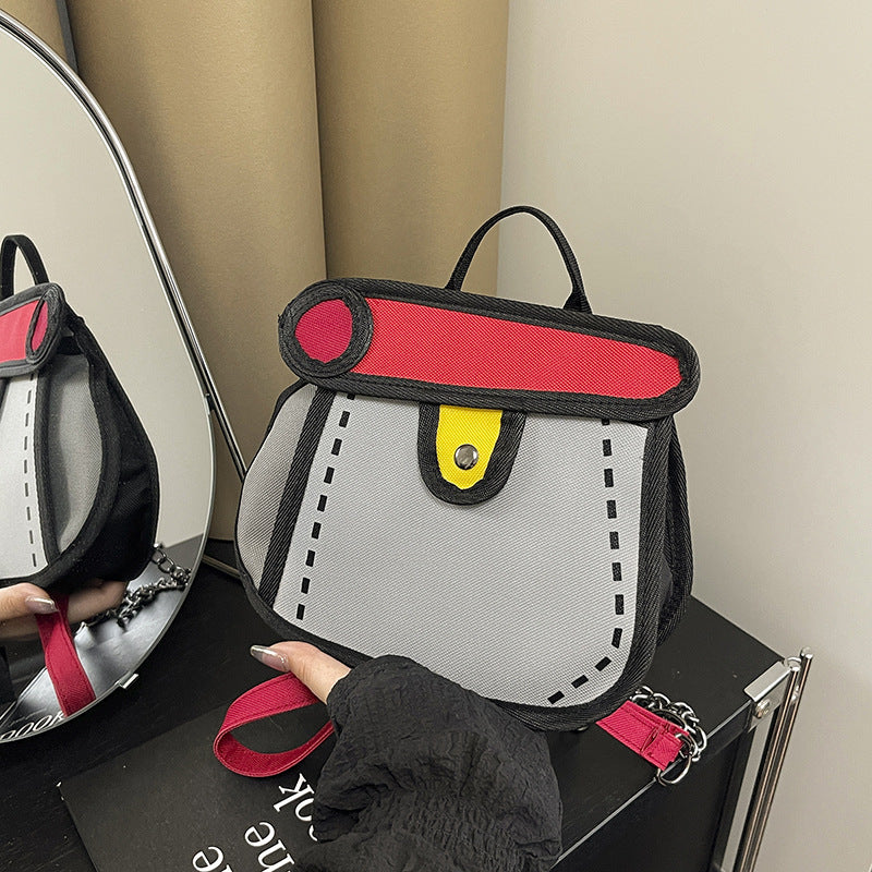 Trendiger Cartoon-Stil Mini-Rucksack Brehn