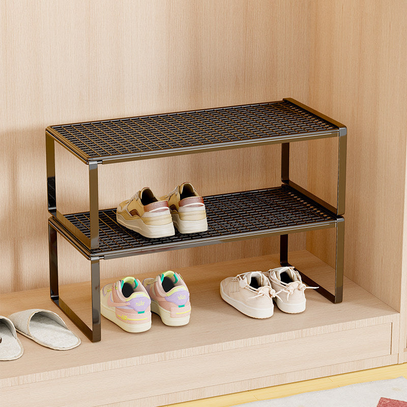 Verstellbarer erweiterbarer Metal Schuhregal-Organizer