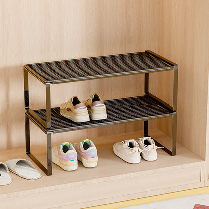 Verstellbarer erweiterbarer Metal Schuhregal-Organizer