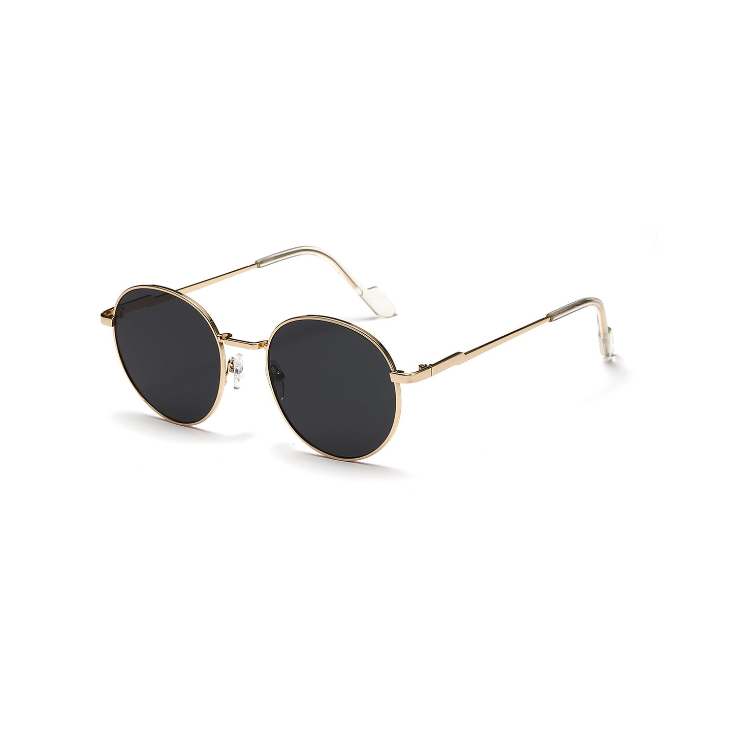 Damen runde Sonnenbrille mit luxuriösem Metallrahmen und UV-Schutz Brehn