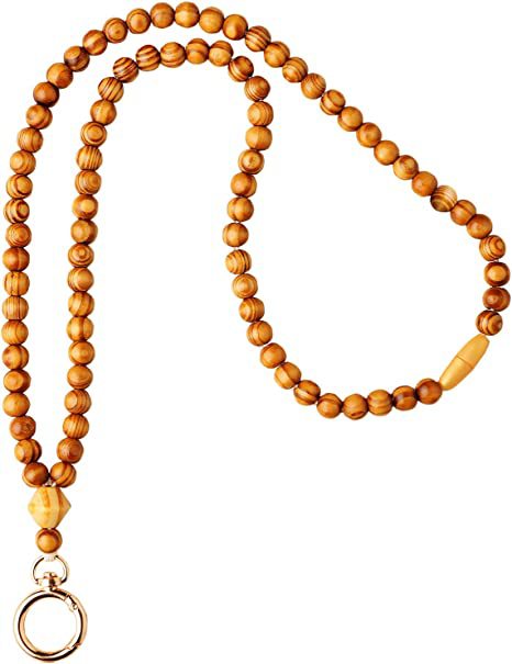 Elegante Holzperlen Brillen Kette Brehn