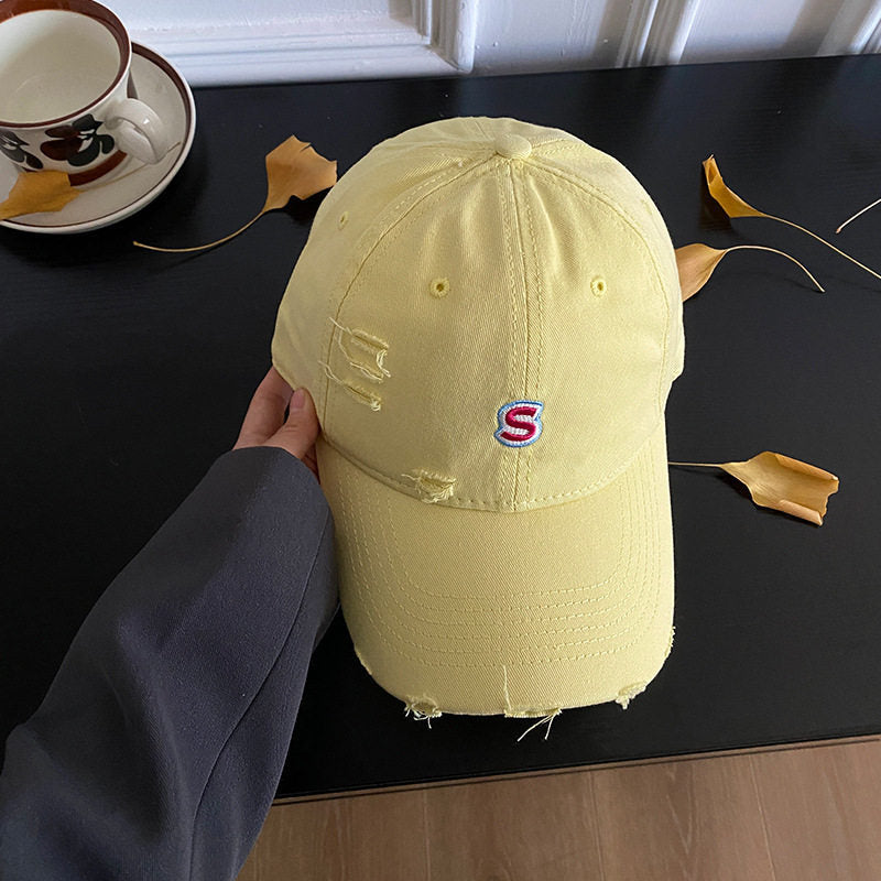 Abgetragenes Vintage Denim-Cap