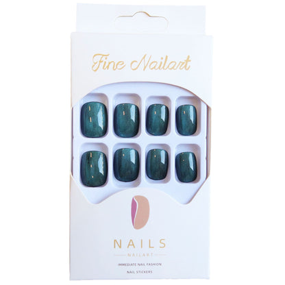 Funkelnd Elegantes Press-On Nagelset Brehn