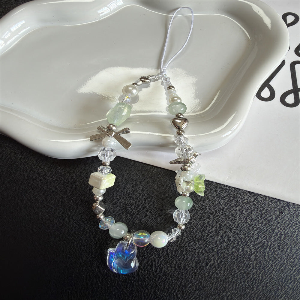 Artisanale Perlen Charms Halskette Brehn