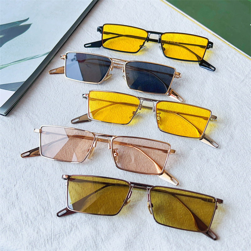 Modebewusste geometrische Fassung Sonnenbrille Brehn