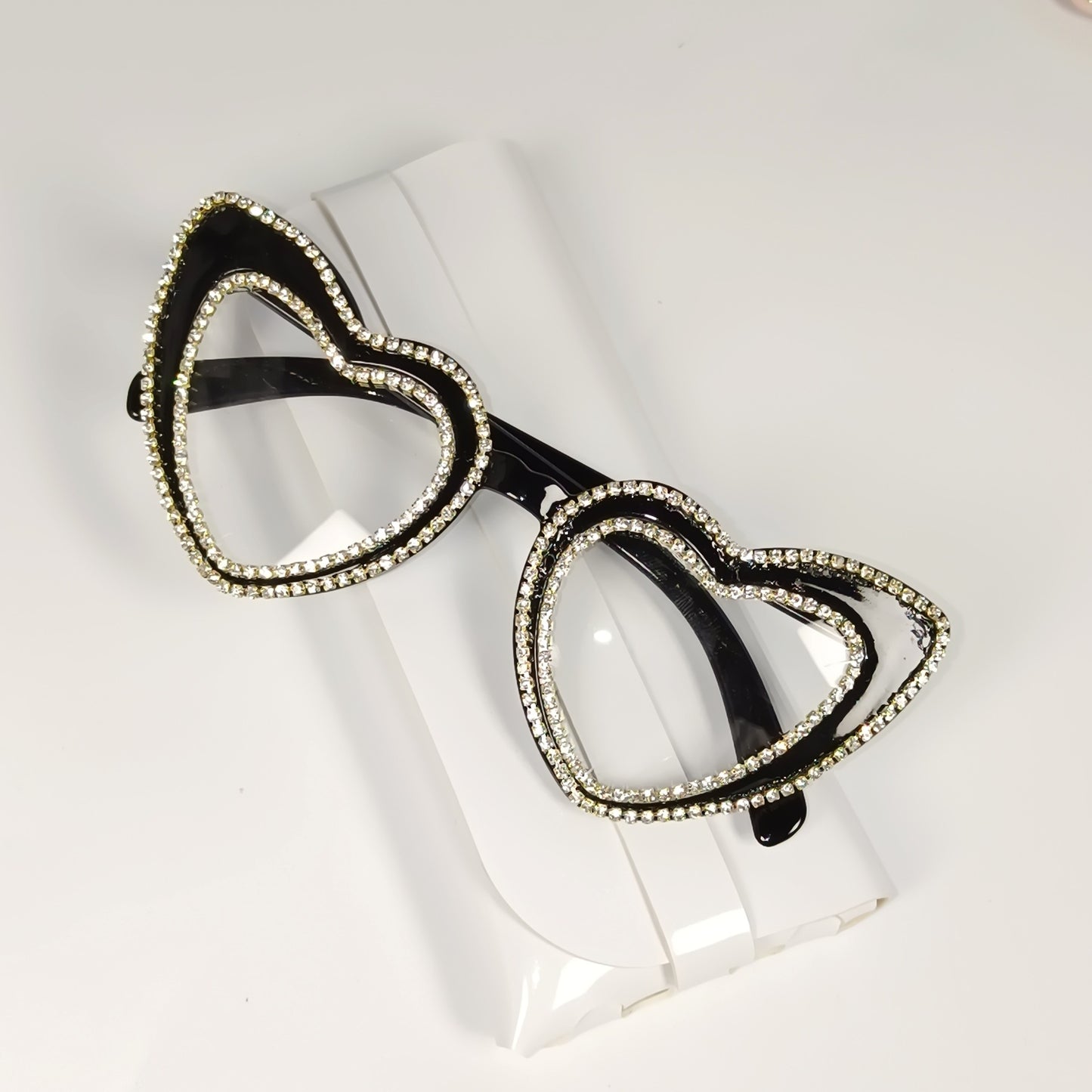 Rhinestone-beschmückte herzförmige Sonnenbrille Brehn