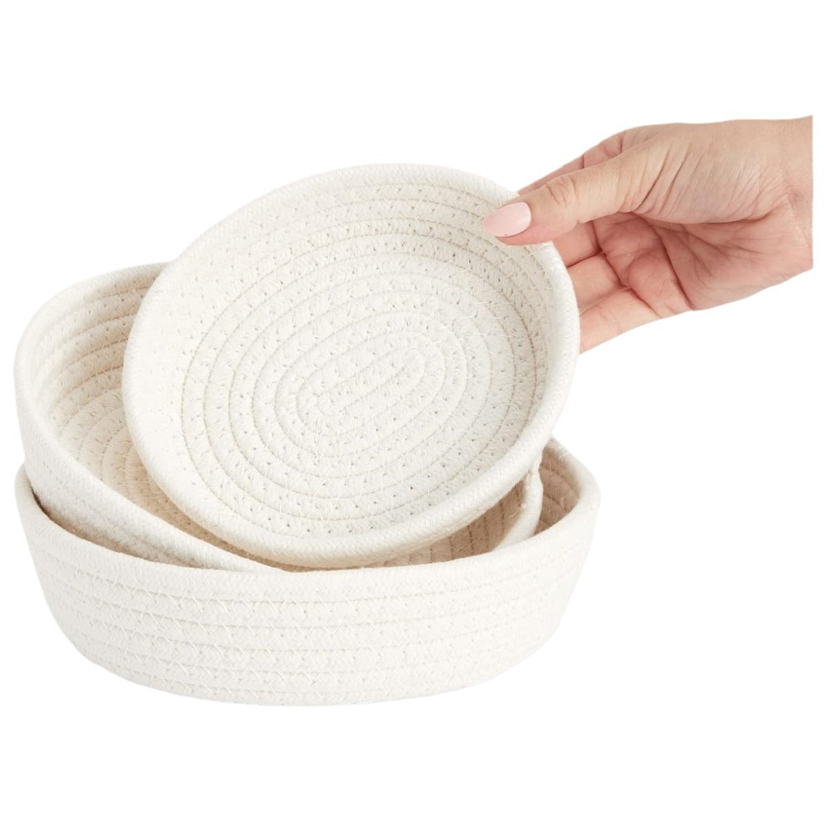 Damen Aufbewahrungskörbe aus hochwertigem Baumwollmaterial Brehn