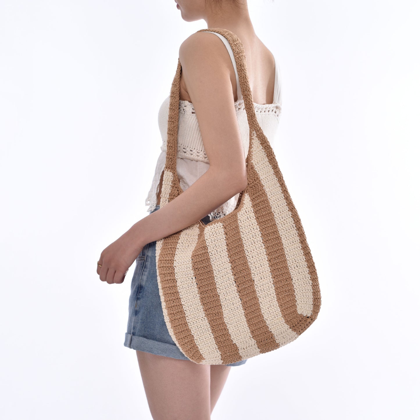 Handgefertigte Stricktasche Brehn
