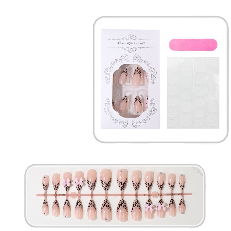 Stylische Tierdruck Press-On Nagelspitzen Brehn