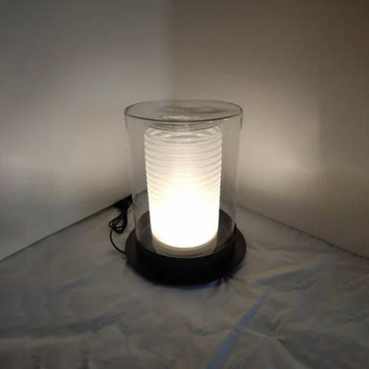 Moderne transparente Tischlampe