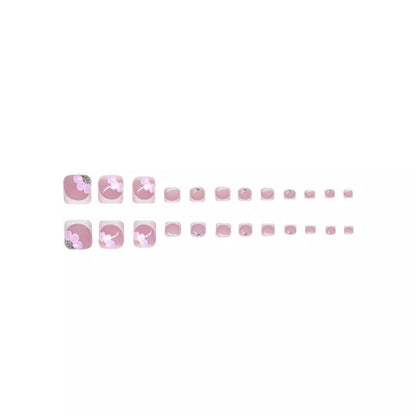 Floral 3D Press-On Nagelkunst Set Brehn