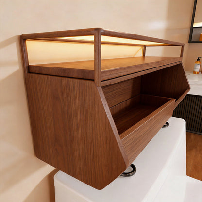 Badezimmer Über-Toilette Mesh Organizer Regal mit erhöhtem Stand und rostbeständigem Metall