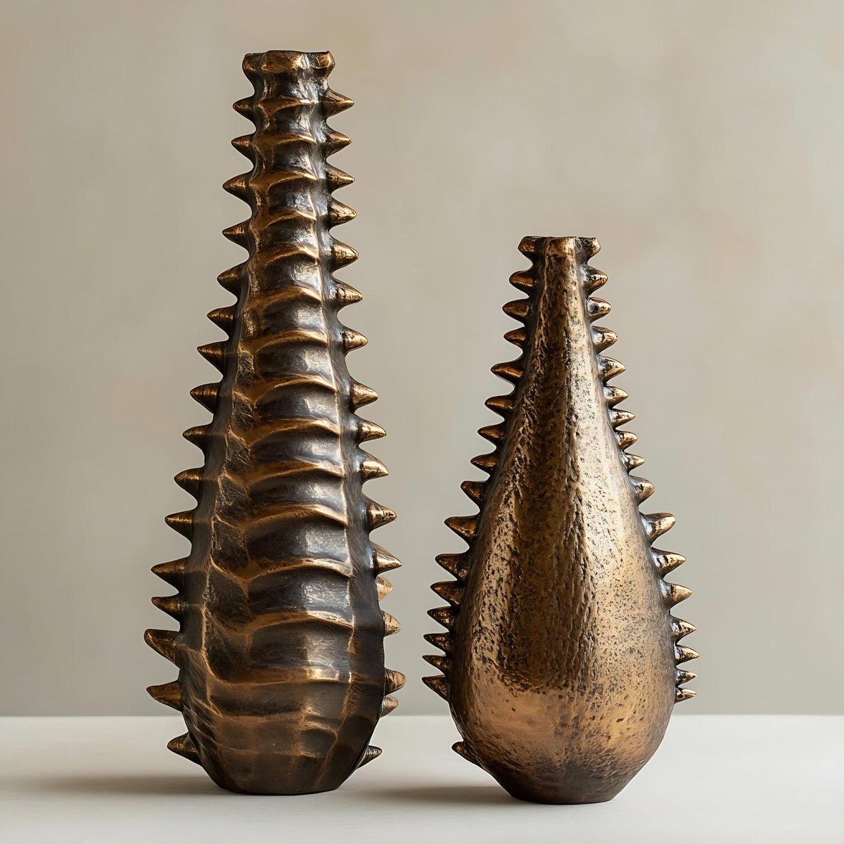 Texturierte dekorative Vase