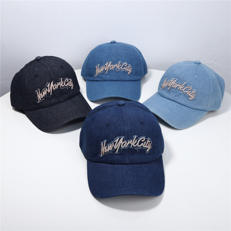 Frauen Distressed Denim Baseball Cap Brehn 1784083711