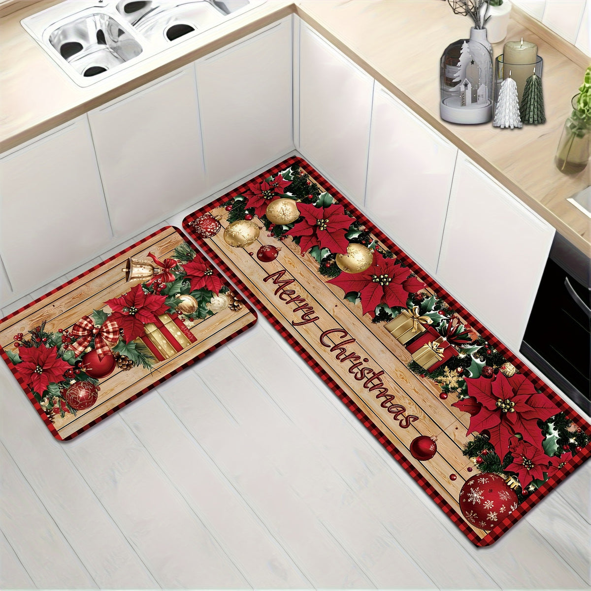 Festliche Winter-Themen Küchenmatte