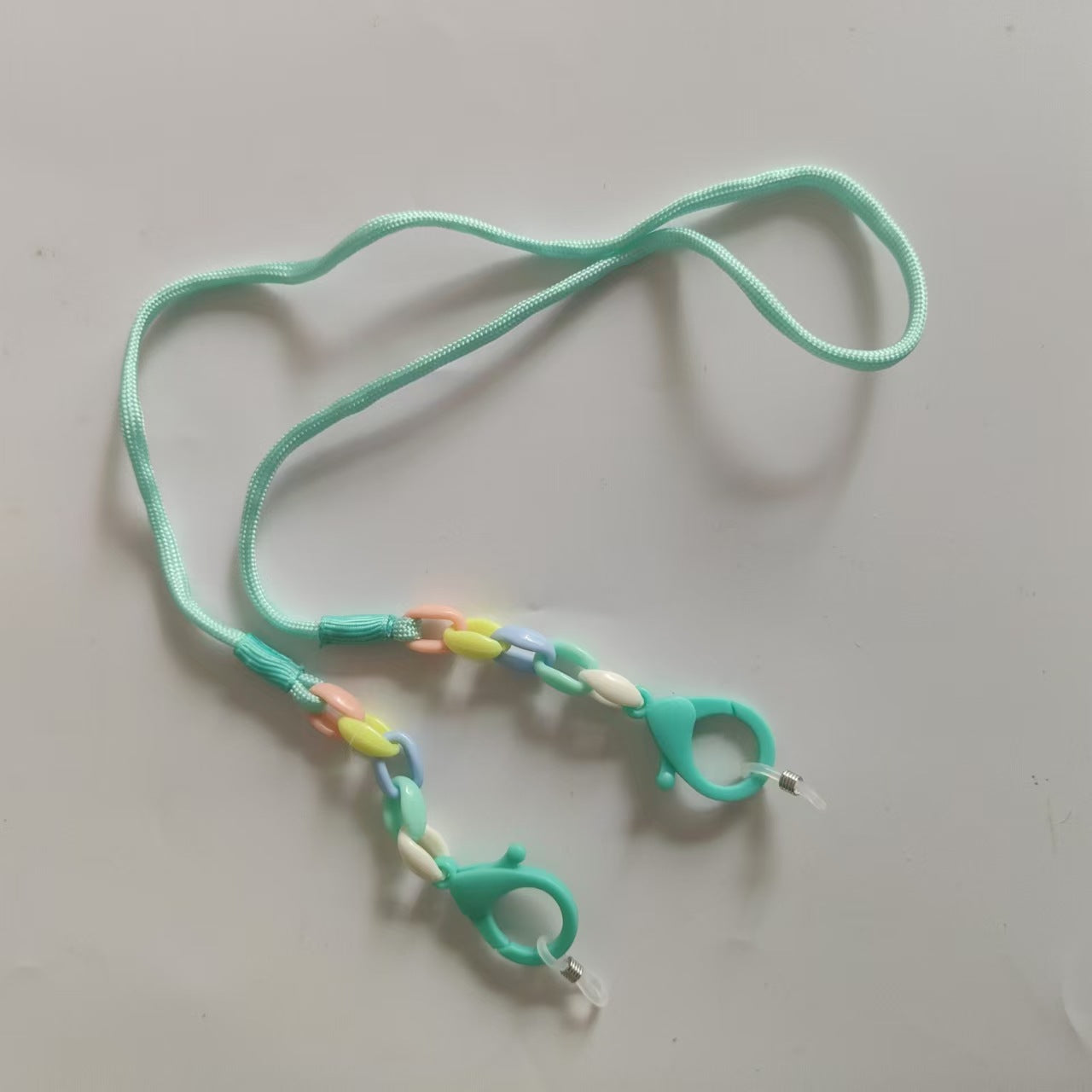 Brillenhalterkette mit Bunten Perlen und Stabilen Clips Brehn
