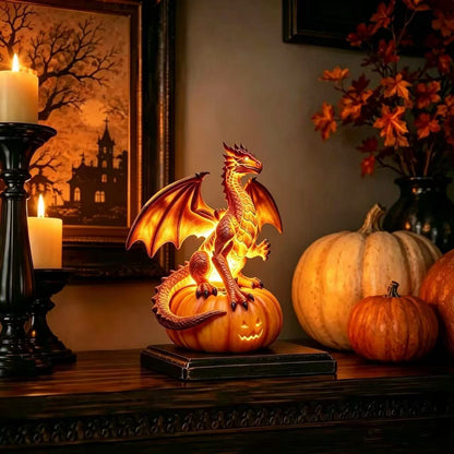Dekorative Drache auf Kürbis Lampe Brehn