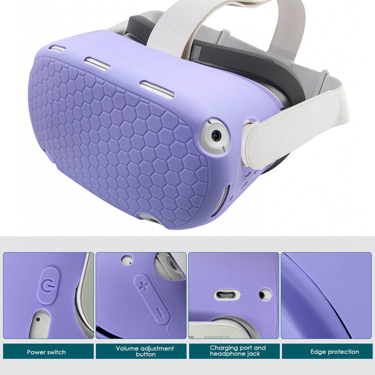 VR-Zubehör-Set mit Ergonomischer Halterung und Schutz für Controller Brehn