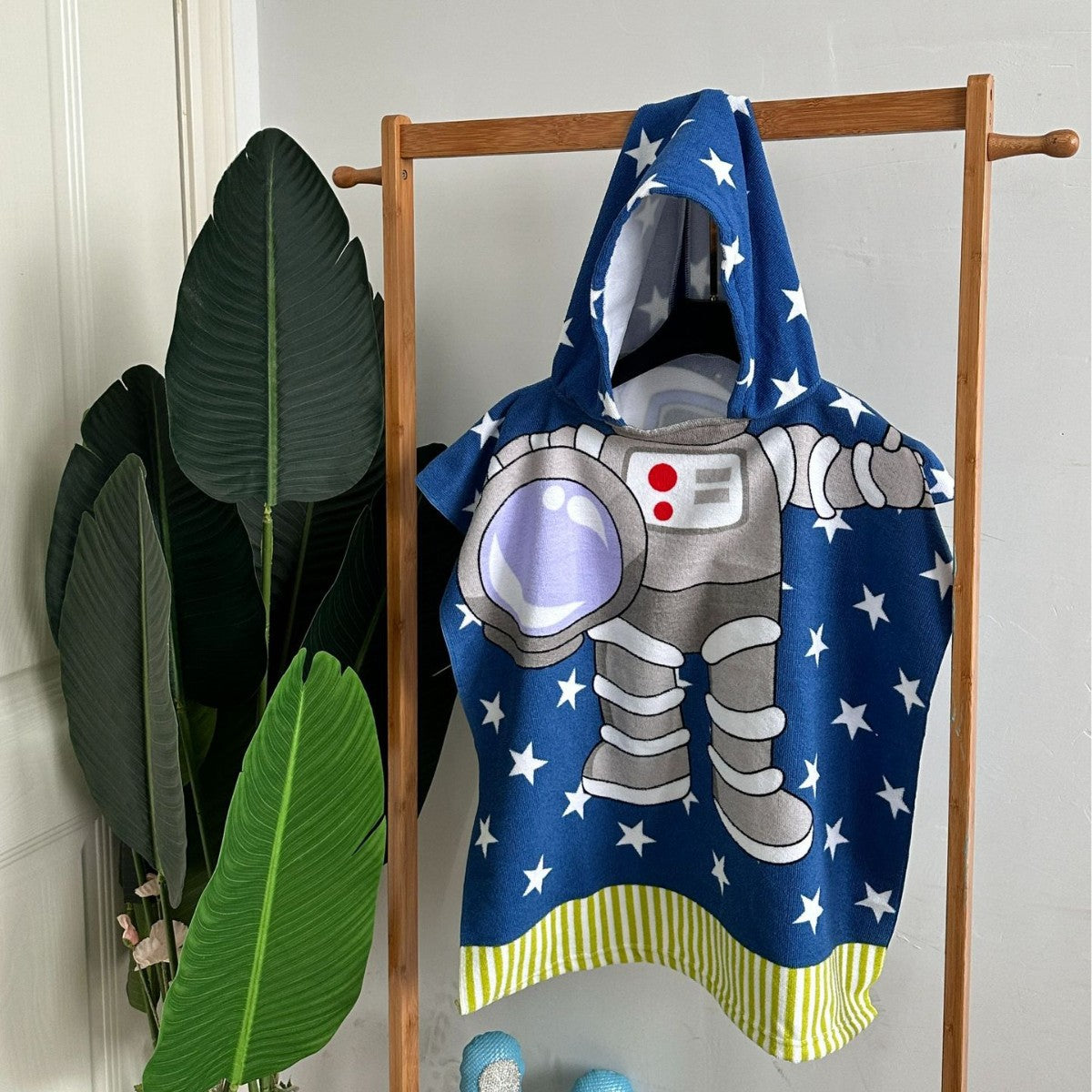 Kinder Haifisch-Design Kapuzenhandtuch Poncho Brehn