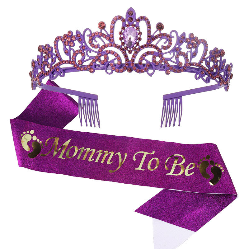 Damen Hochzeits-Tiara mit personalisiertem Band Brehn