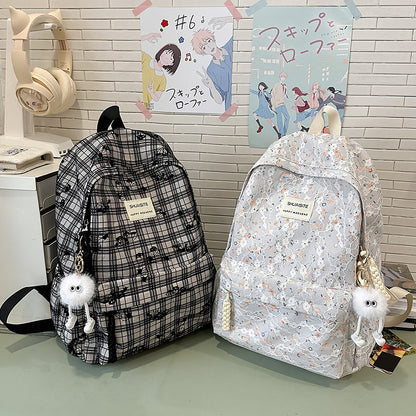 Trendiger Karierter Rucksack Brehn