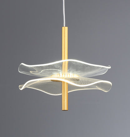 Elegante Wellen Pendelleuchte