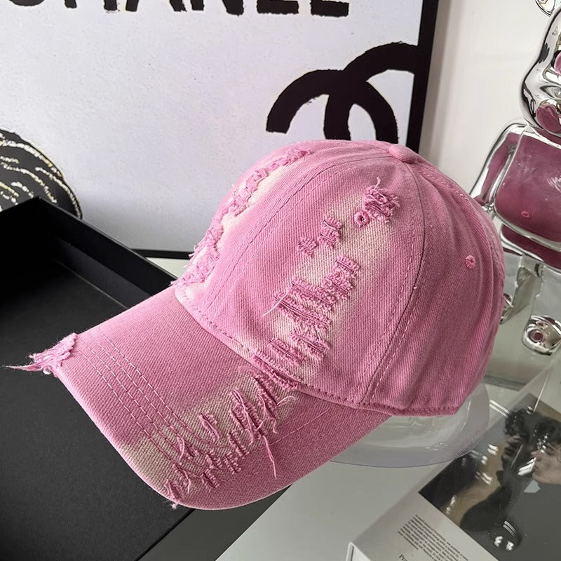 Unisex Abgetragenes Denim-Basecap Brehn