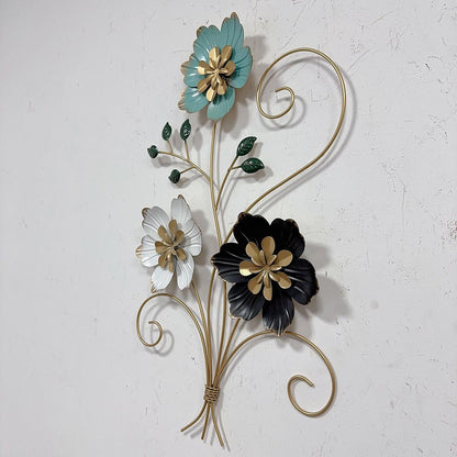 3D Blumen Metall Wandkunst Brehn