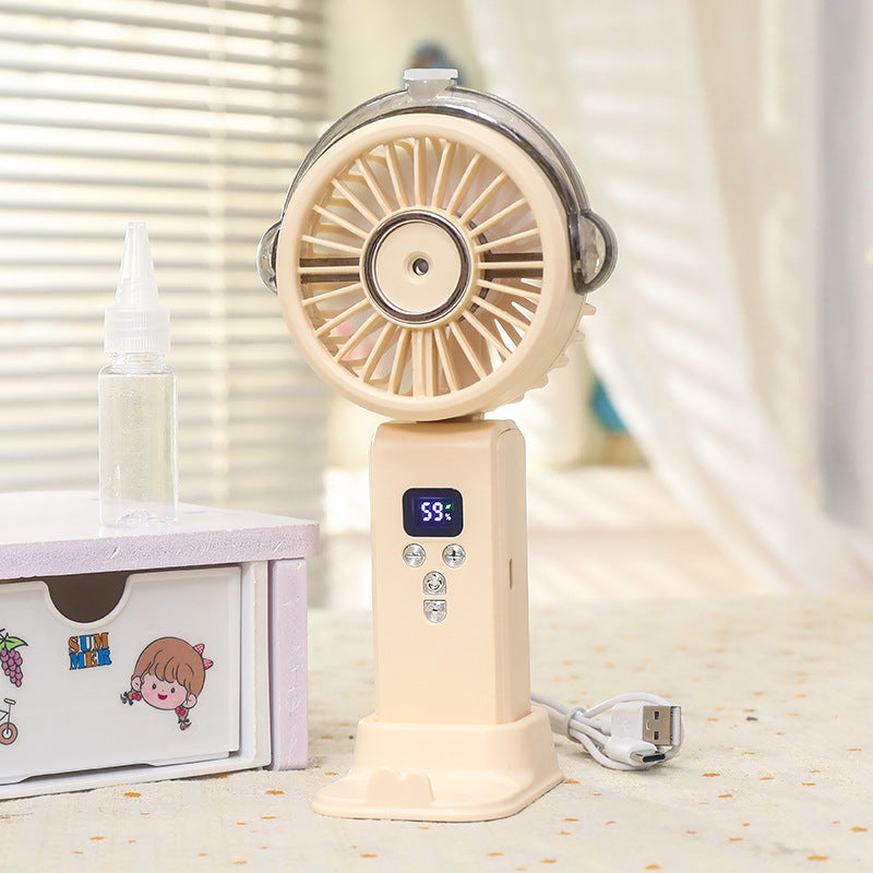 Frauen Tragbarer Wasserbesprüher Ventilator mit Digitalsteuerung Brehn