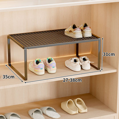 Verstellbarer erweiterbarer Metal Schuhregal-Organizer
