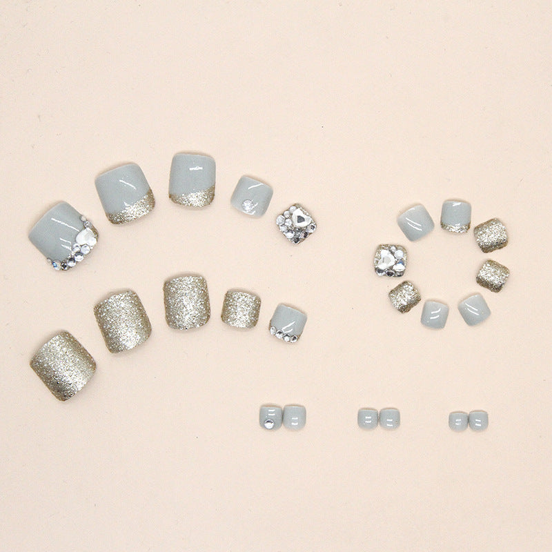 Glamouröses Glitter-Pediküre-Set Brehn