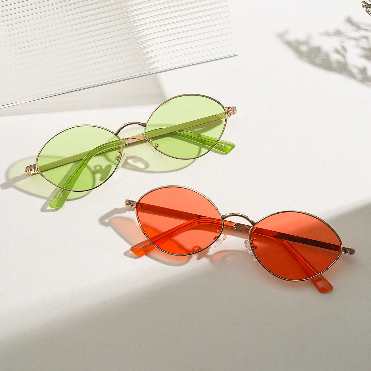 Damen modische runde Sonnenbrille mit luxuriösen Akzenten Brehn