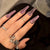 Glitzerndes Langes Stiletto Press-On Nagelset Brehn