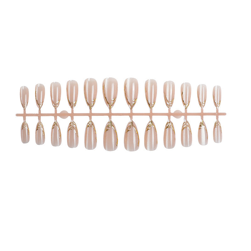 Elegantes Marmor-Effekt-Presse-Nagel-Set Brehn