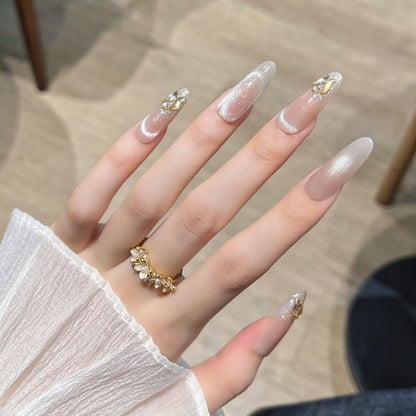 Glitter-Beschichtet Press-On Nagelverlängerungen Brehn