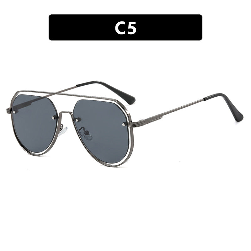 Damen stylische Piloten-Sonnenbrille mit innovativem Design und UV-Schutz Brehn